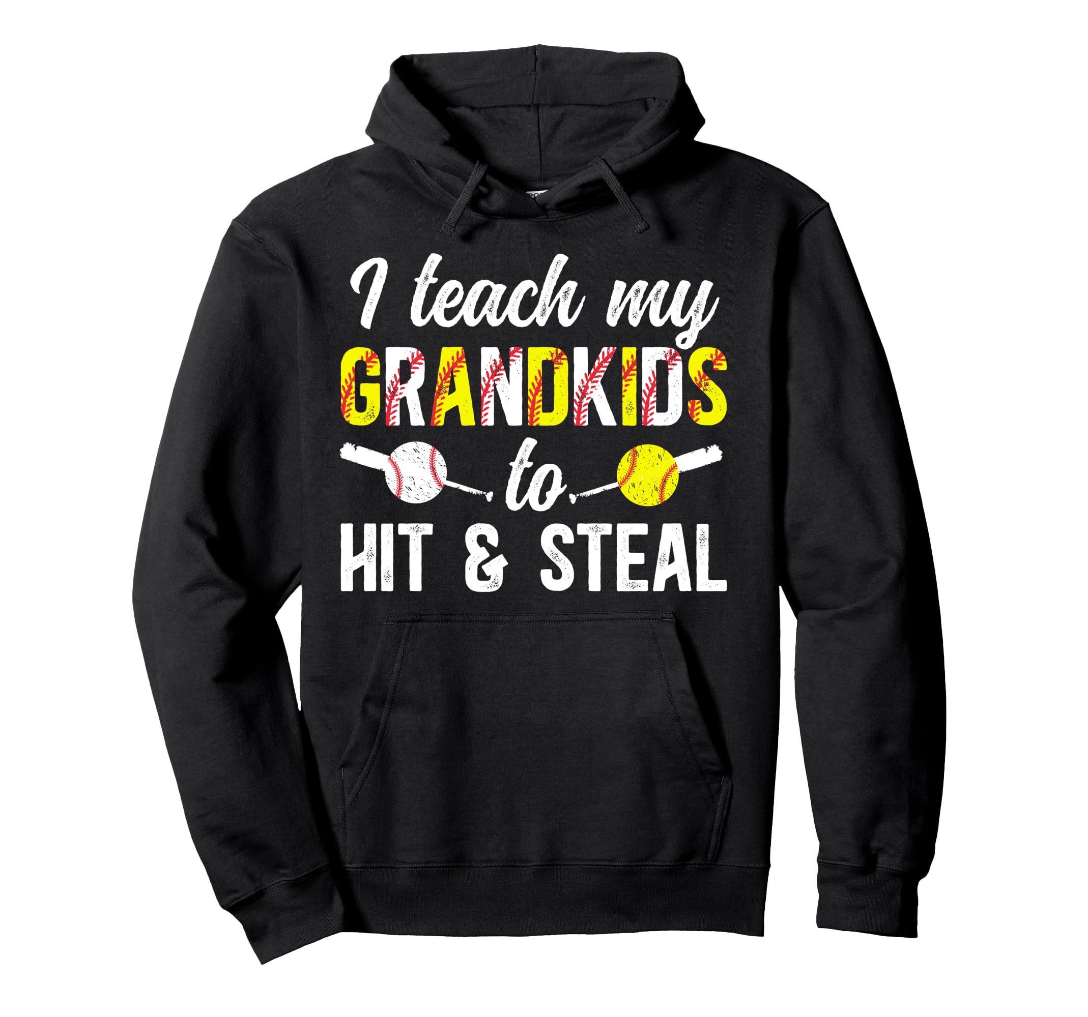 Baseball Softball Papa Grandpa Funny Hoodie - Novelty Apparel Unisex - T-Shirt, Sweatshirt, Hoodie