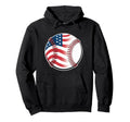 Softball Baseball Team Sport American Hoodie - Minimalist Print Men Women - T-Shirt, Sweatshirt, Hoodie