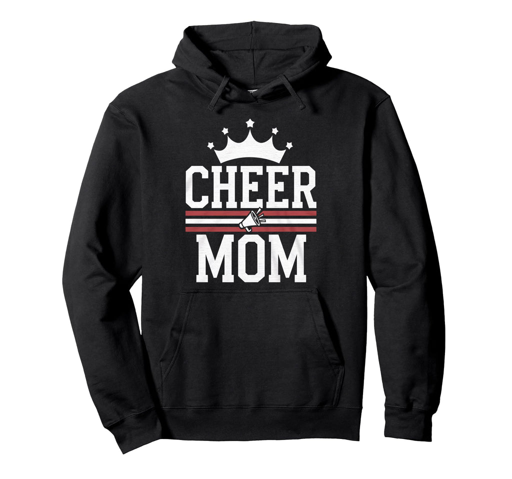 Cheer Mom Mother Bow Cheerleader Hoodie - Casual Everyday Wear for Adults - T-Shirt, Sweatshirt, Hoodie