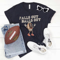 Falls Out Balls Football Graphic Vneck - Adult & Kids T-Shirts, Sweatshirts & Hoodies apparel design preview 1