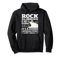 Rock Climbing Zombie Apocalypse Life Hoodie - Minimalist Print for Adults - T-Shirt, Sweatshirt, Hoodie