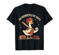 Funny Mom Goose Outnumbered Baseball T-Shirt - Aesthetic Graphic for Adults - T-Shirt, Sweatshirt, Hoodie