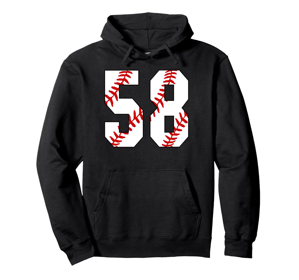 Baseball Mom 58 Jersey Baseball Favorite Hoodie - Streetwear Style Unisex - T-Shirt, Sweatshirt, Hoodie