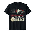 Baseball Mama Us Flag Gifts Mama T-Shirt - Novelty Apparel Men Women - T-Shirt, Sweatshirt, Hoodie