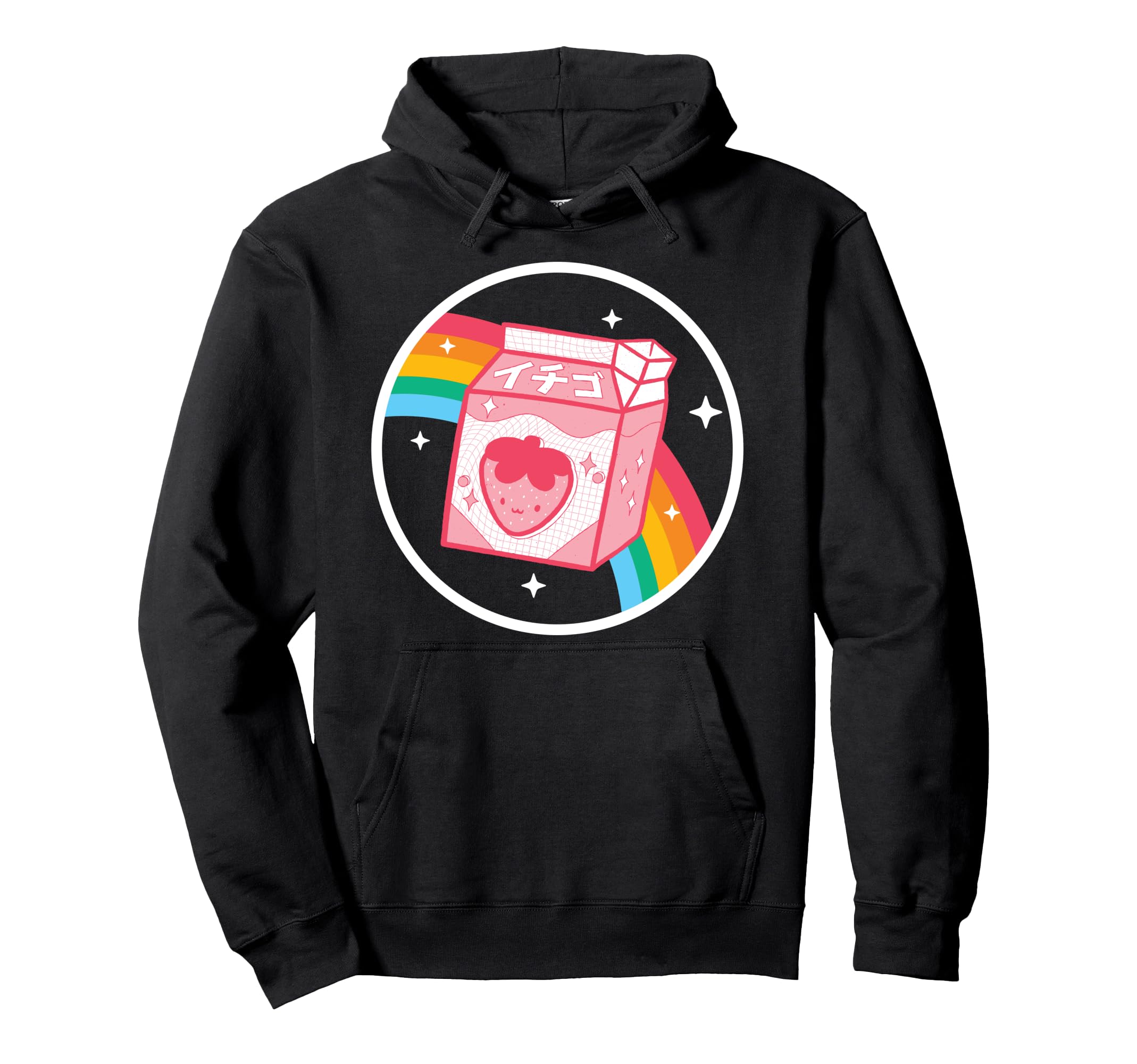 Strawberry Milk Rainbow Japan Otaku Hoodie - Novelty Apparel Unisex - T-Shirt, Sweatshirt, Hoodie