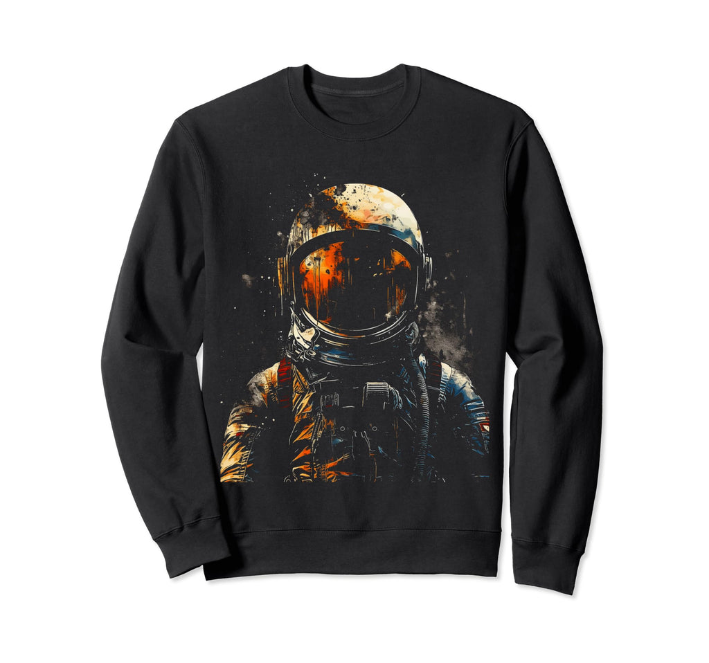 Astronaut Space Distressed 90S Sweatshirt - Trendy Graphic Men Women - T-Shirt, Sweatshirt, Hoodie