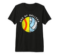 Mens Dad Ballers Funny Softball Volleyball T-Shirt - Graphic Print Unisex - T-Shirt, Sweatshirt, Hoodie