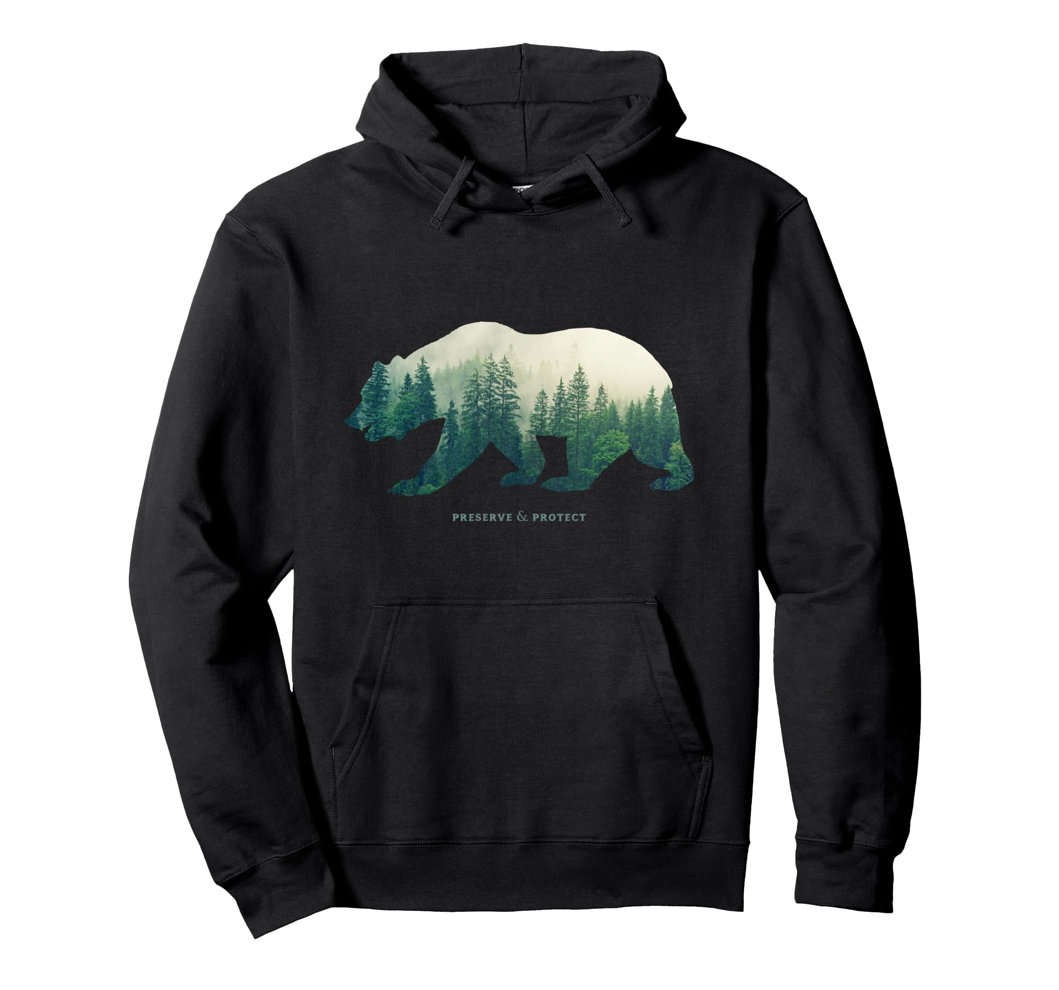Preserve Protect National Park Bear Hoodie - Fun Novelty Design Men Women - T-Shirt, Sweatshirt, Hoodie