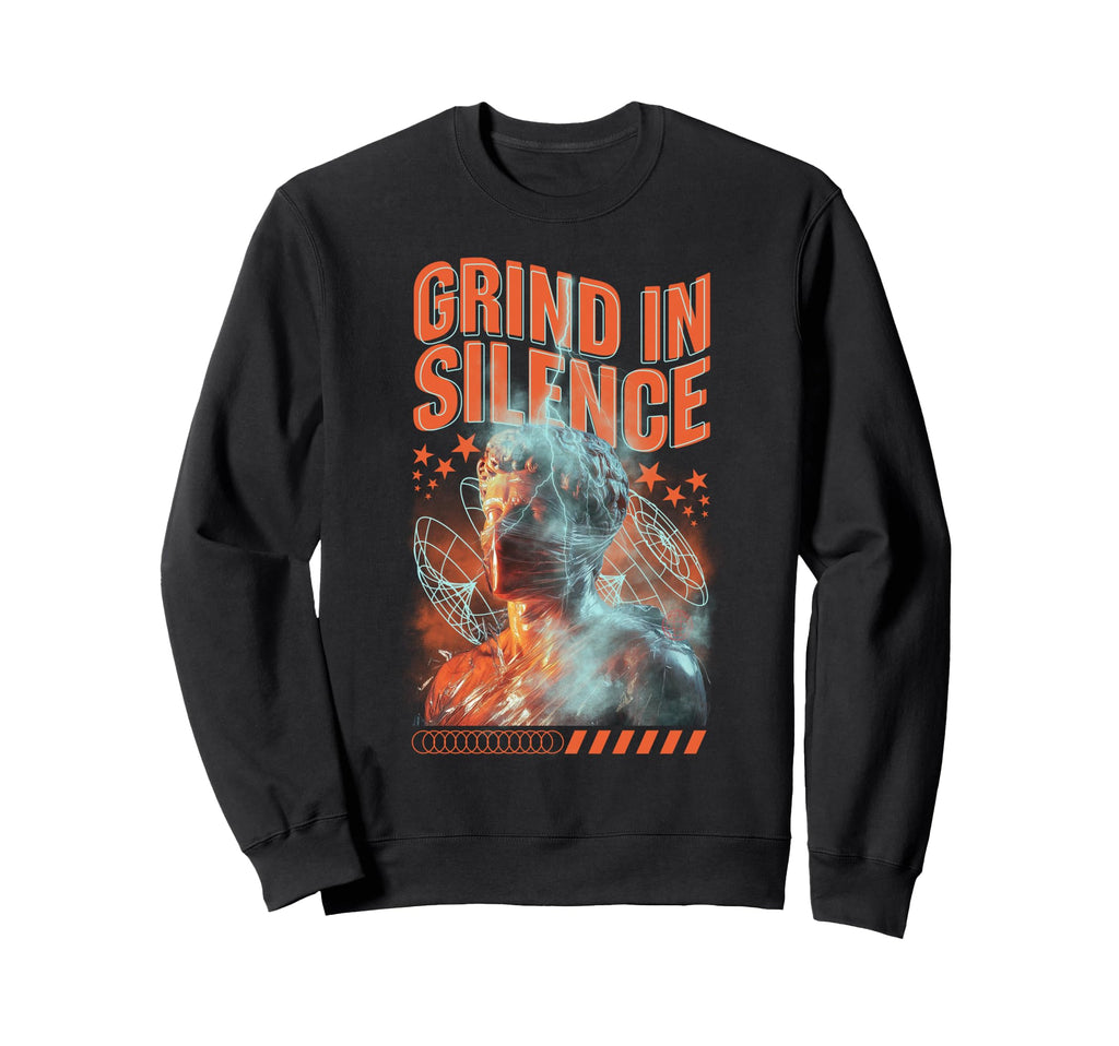 Y2K Grind Bold Urban Graffiti Sweatshirt - Trendy Graphic Men Women - T-Shirt, Sweatshirt, Hoodie