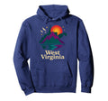 West Virginia Wv Day Sunrise Mountains Hoodie - Custom Art Print Men Women - T-Shirt, Sweatshirt, Hoodie