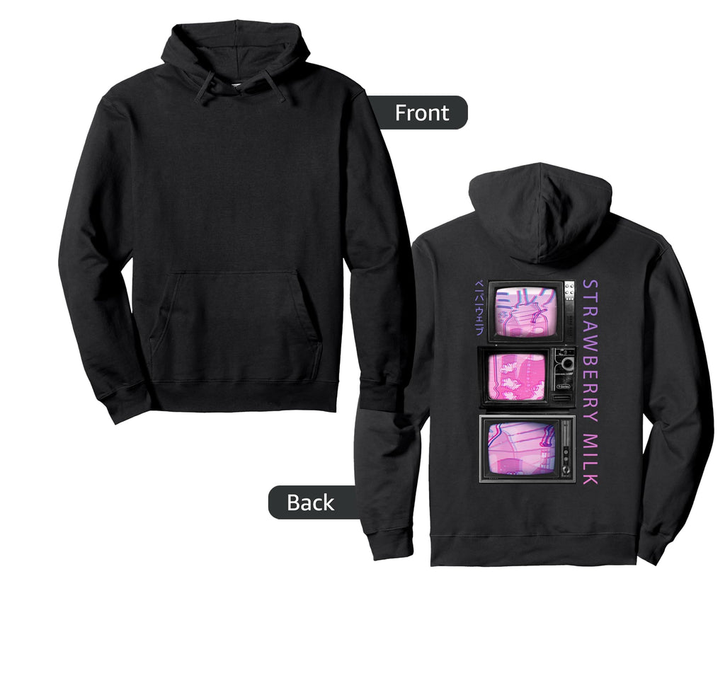 90S Television Japanese Vaporwave Hoodie - Minimalist Print Unisex - T-Shirt, Sweatshirt, Hoodie