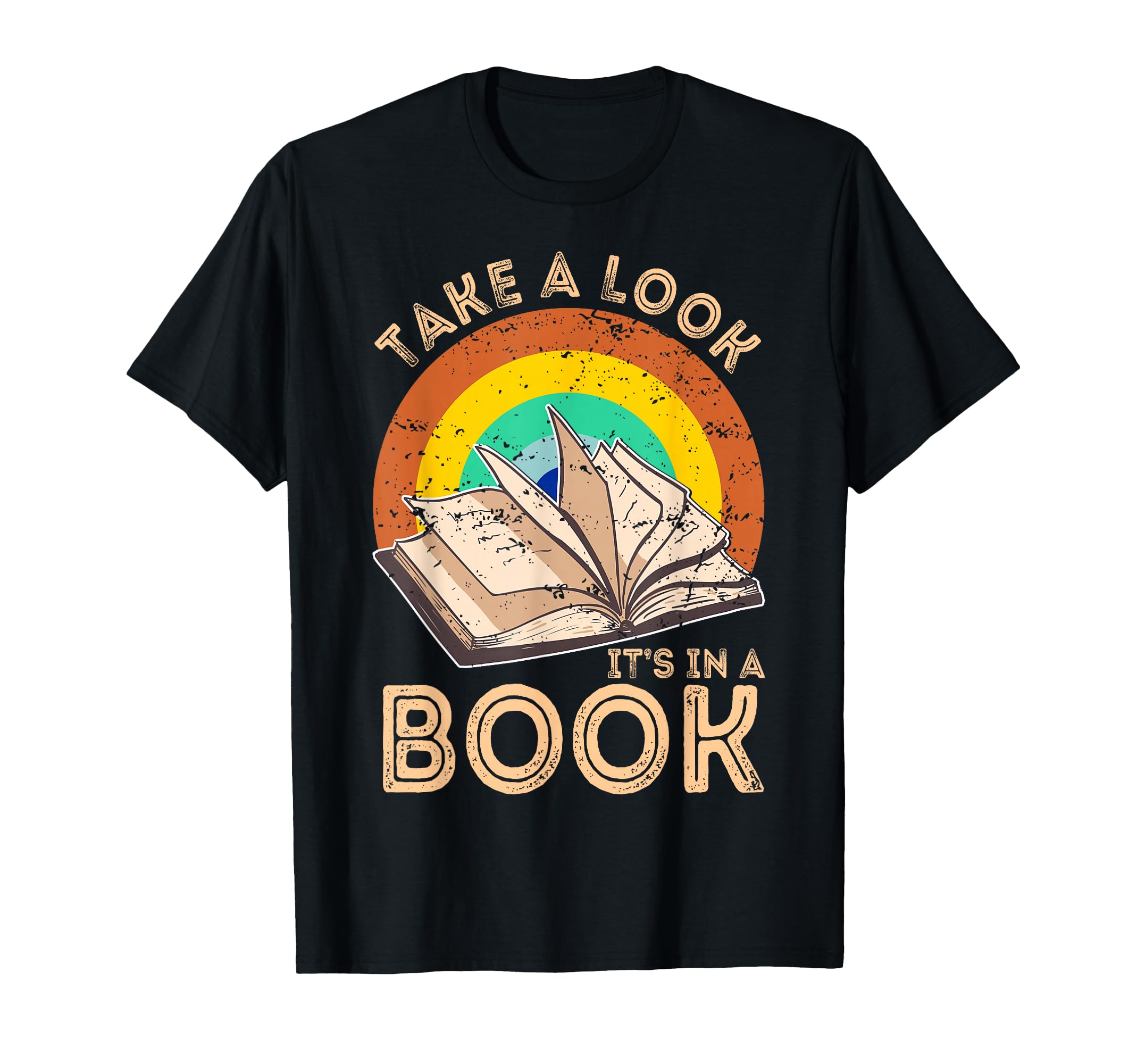 Rainbow Book Book Reader Bookworm T-Shirt - Unique Graphic Unisex - T-Shirt, Sweatshirt, Hoodie