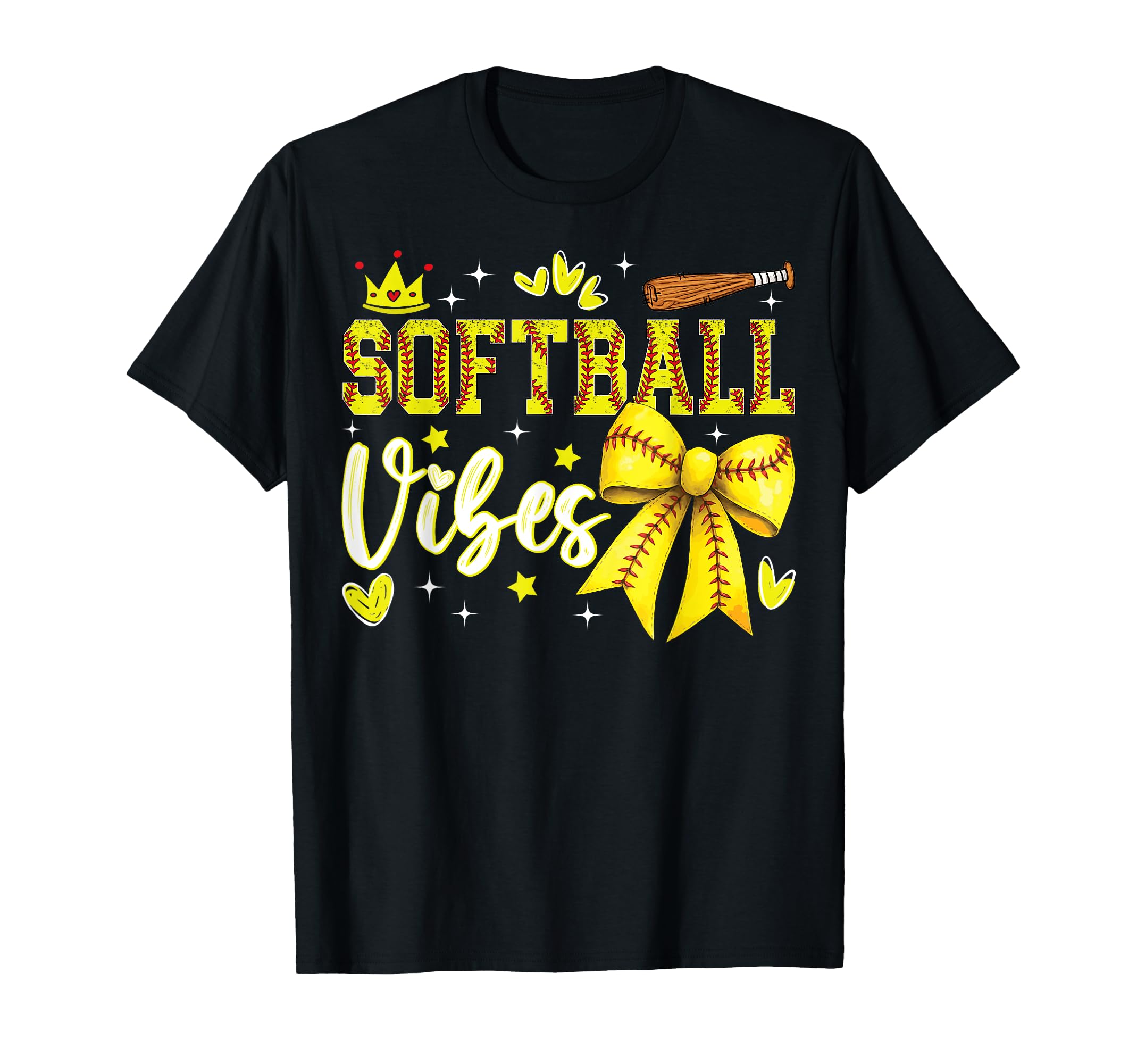 Softball Vibes Softball Coquette Game T-Shirt - Fun Novelty Design Unisex - T-Shirt, Sweatshirt, Hoodie