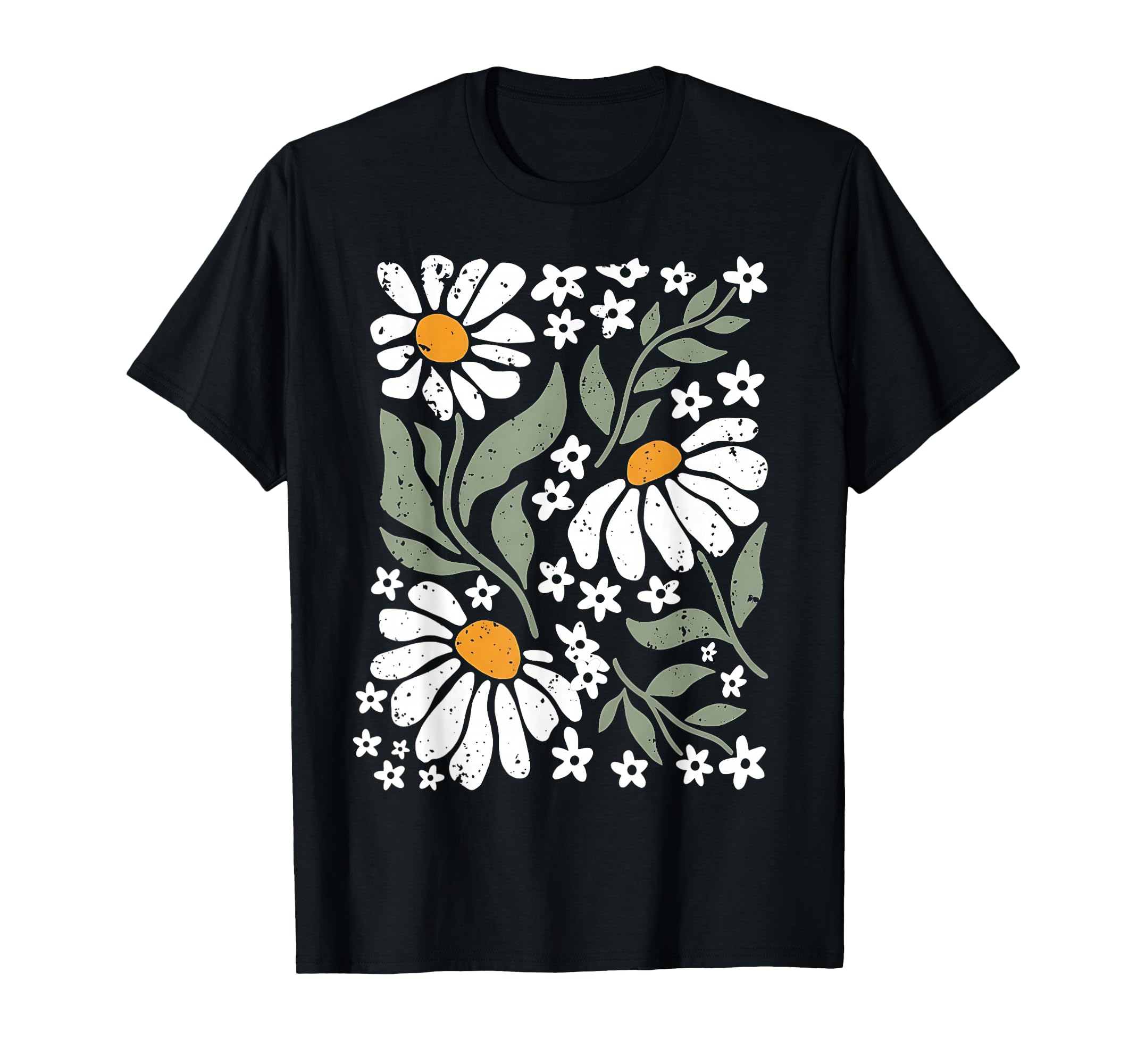 Boho Daisy Flower Colors Botanical T-Shirt - Novelty Apparel Men Women - T-Shirt, Sweatshirt, Hoodie