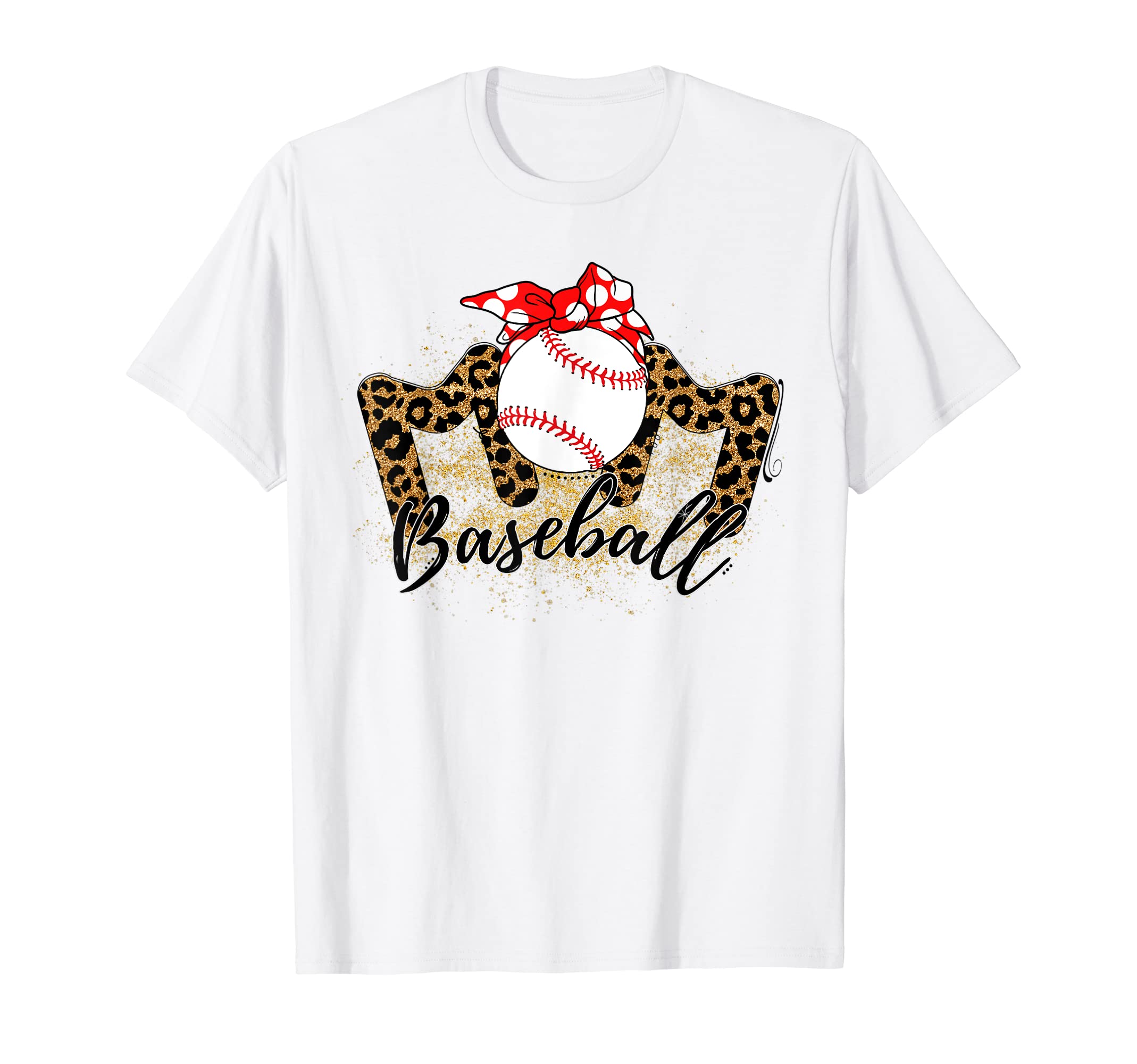 Baseball Mom Leopard Mothers Day 2023 T-Shirt - Trendy Graphic for Adults - T-Shirt, Sweatshirt, Hoodie