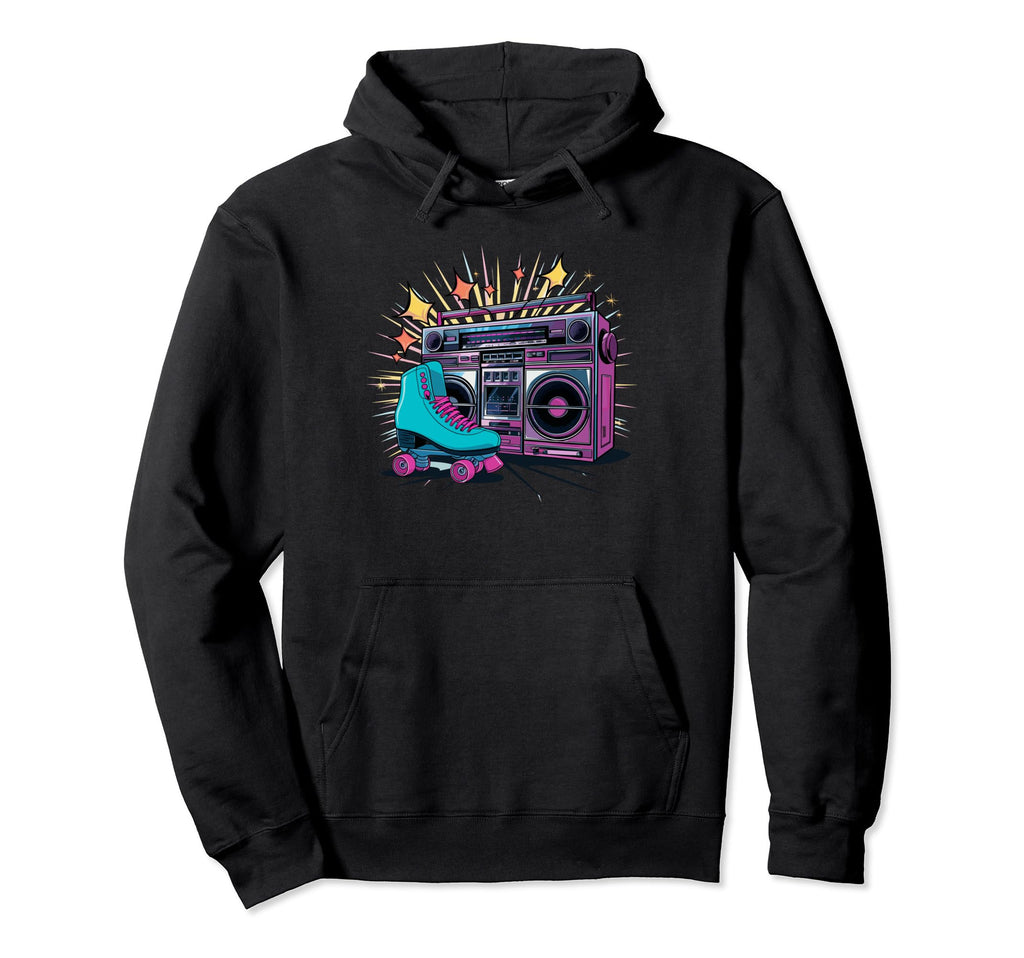 Rollerskates Funny 80S Roller Skating Hoodie - Novelty Apparel Men Women - T-Shirt, Sweatshirt, Hoodie