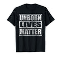 Unborn Lives Matter Distressed Pro T-Shirt - Minimalist Print Men Women - T-Shirt, Sweatshirt, Hoodie