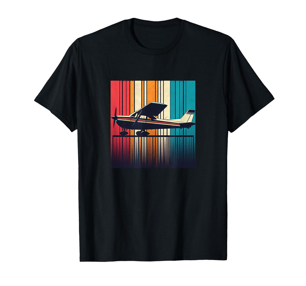 C 172 Skyhawk C172 Airplane Sunset T-Shirt - Novelty Apparel for Adults - T-Shirt, Sweatshirt, Hoodie