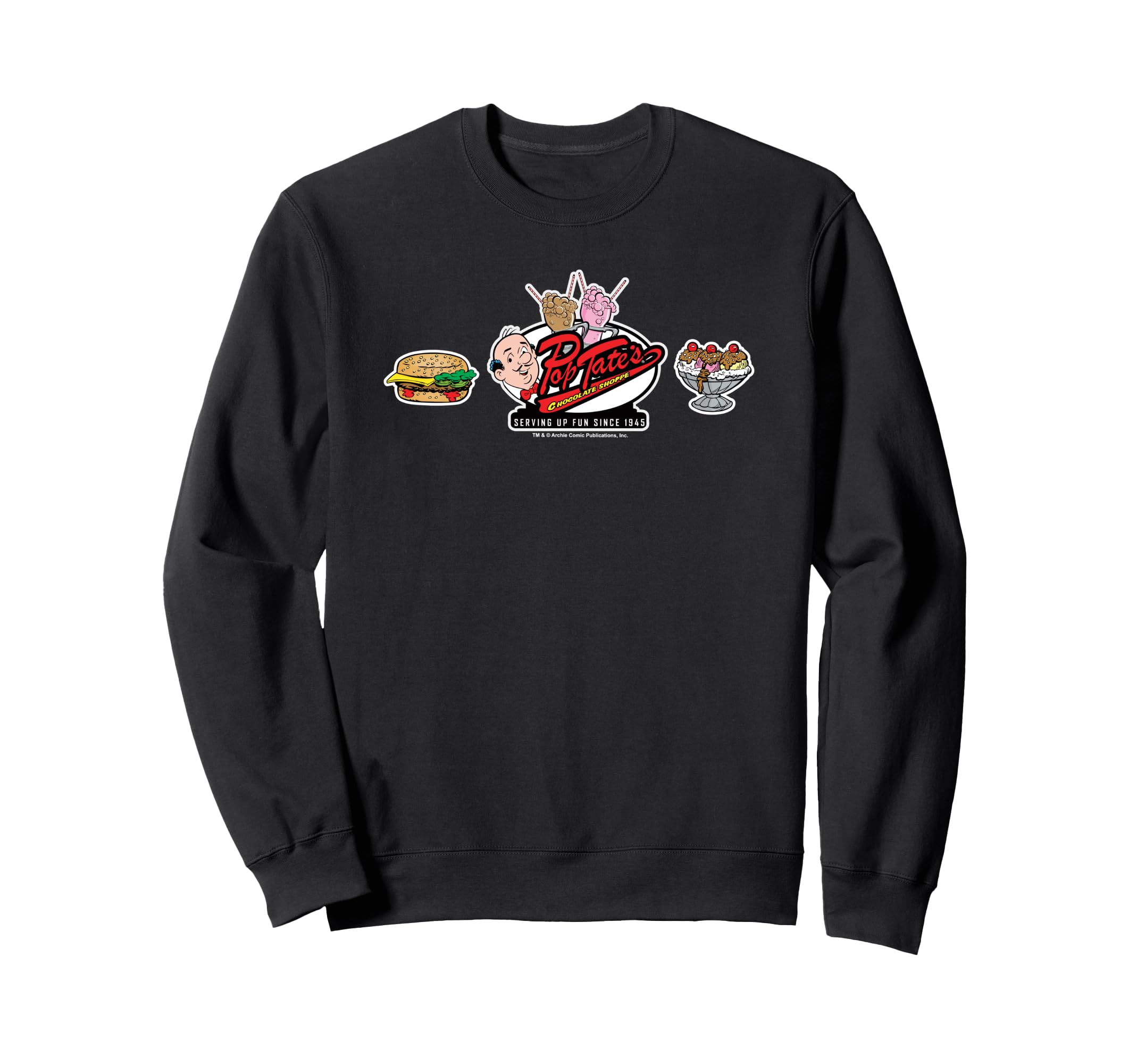 Archie Comics Pop Tates Diner Treats Sweatshirt - Graphic Print for Adults - T-Shirt, Sweatshirt, Hoodie
