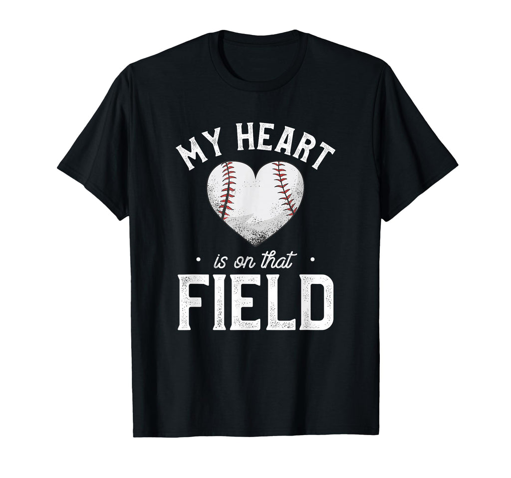 My Heart Is That Field Funny T-Shirt - Casual Everyday Wear for Adults - T-Shirt, Sweatshirt, Hoodie