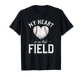 My Heart Is That Field Funny T-Shirt - Casual Everyday Wear for Adults - T-Shirt, Sweatshirt, Hoodie