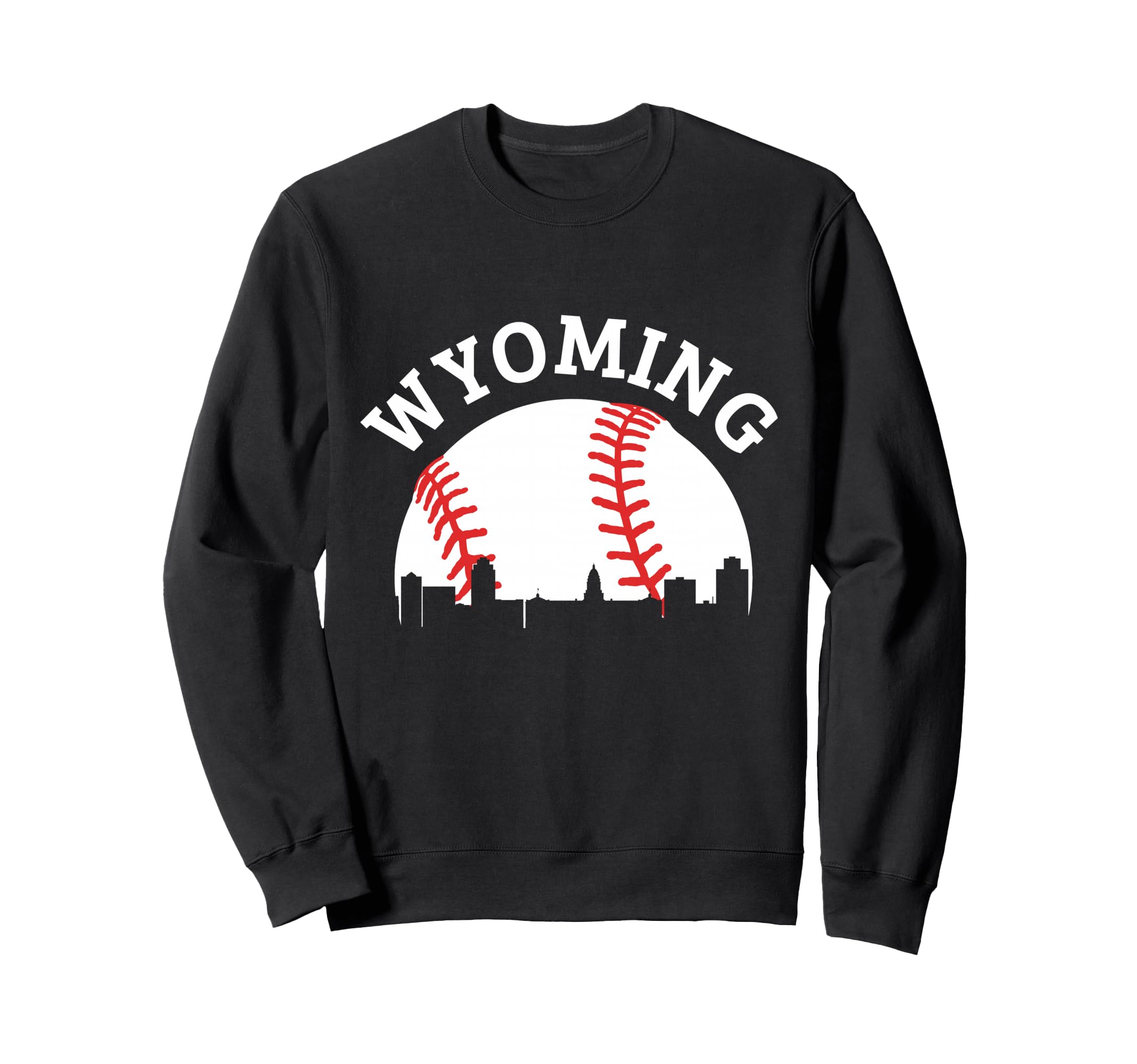 Wyoming Baseball State Pride Sweatshirt - Casual Everyday Wear Men Women - T-Shirt, Sweatshirt, Hoodie