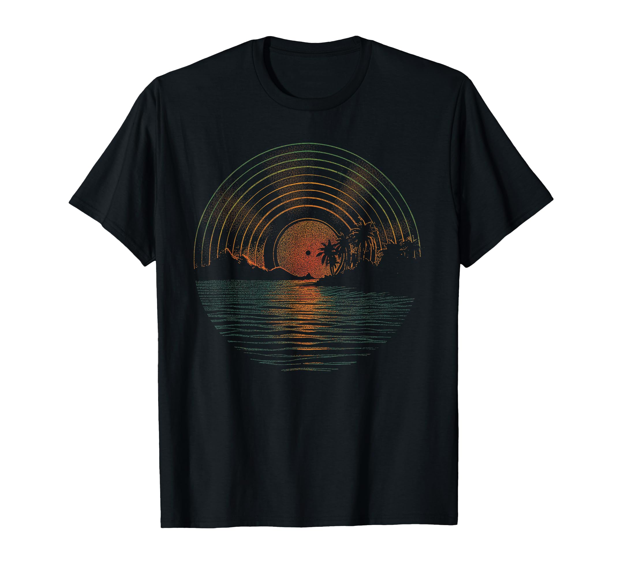 Summer Vinyl Sunset Vinyl Lp Record T-Shirt - Trendy Graphic for Adults - T-Shirt, Sweatshirt, Hoodie