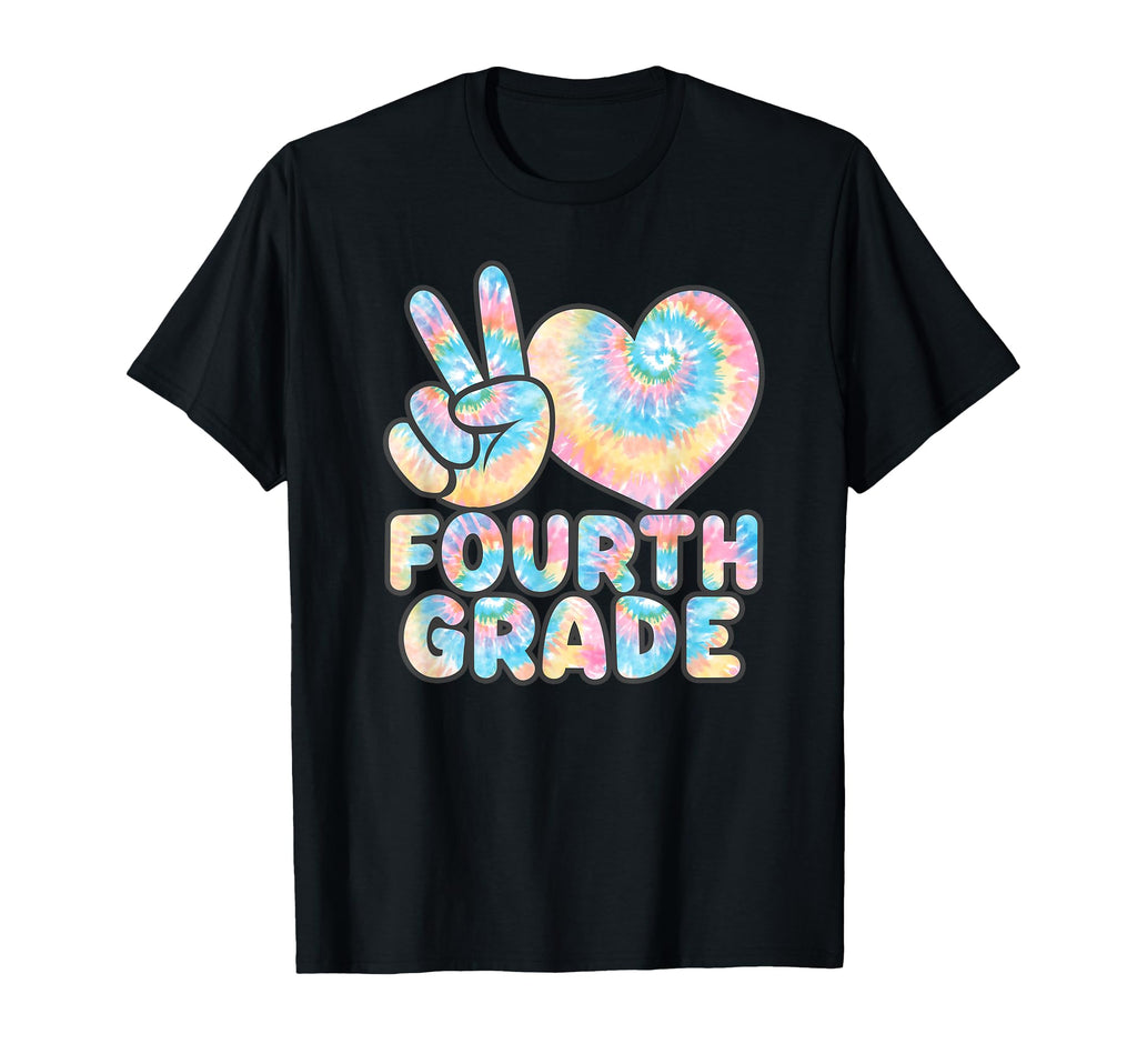 Tie Dye Back To School Peace Love T-Shirt - Trendy Graphic for Adults - T-Shirt, Sweatshirt, Hoodie
