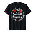 Crazy Proud Baseball Stepmom Baseball T-Shirt - Trendy Graphic Unisex - T-Shirt, Sweatshirt, Hoodie