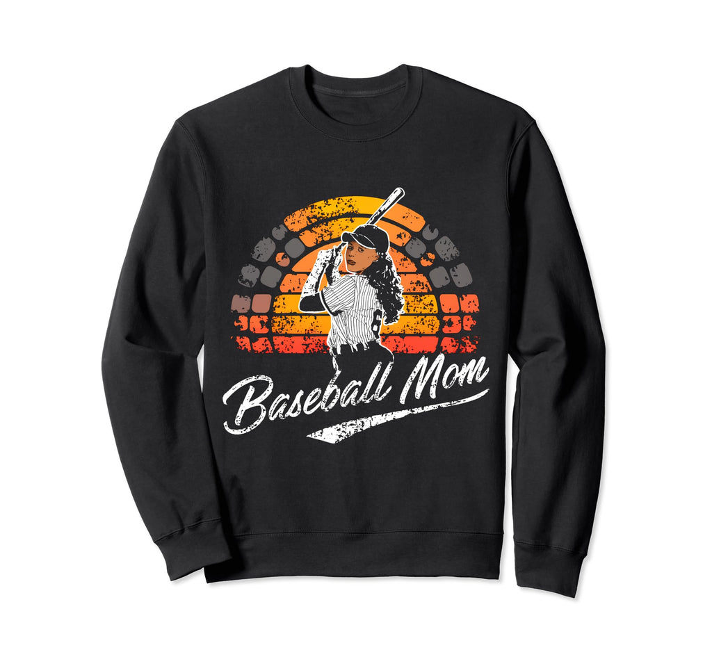 Sunset Baseball Mom Funny Mothers Sweatshirt - Casual Everyday Wear Unisex - T-Shirt, Sweatshirt, Hoodie