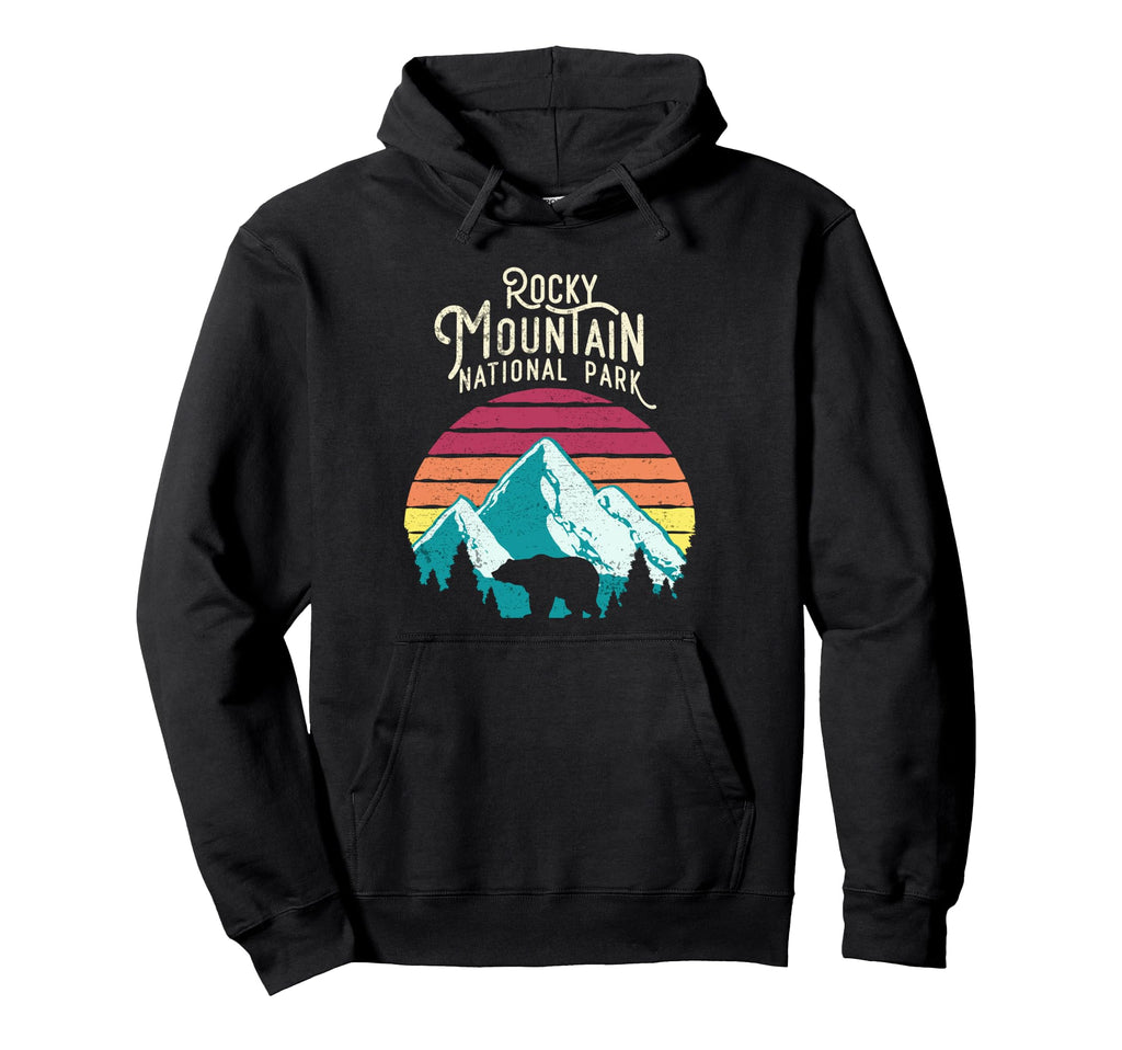 Rocky Mountain National Park Colorado Bear Hoodie - Custom Art Print Unisex - T-Shirt, Sweatshirt, Hoodie