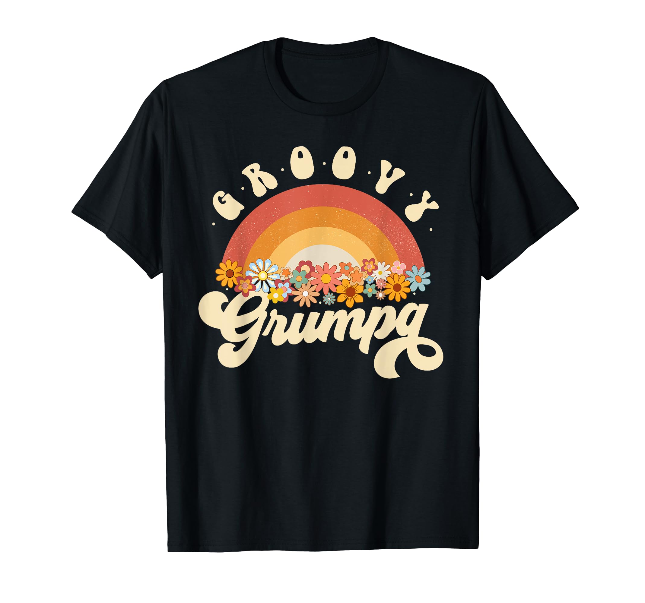 Groovy Grumpa Rainbow Colorful T-Shirt - Custom Art Print for Adults - T-Shirt, Sweatshirt, Hoodie