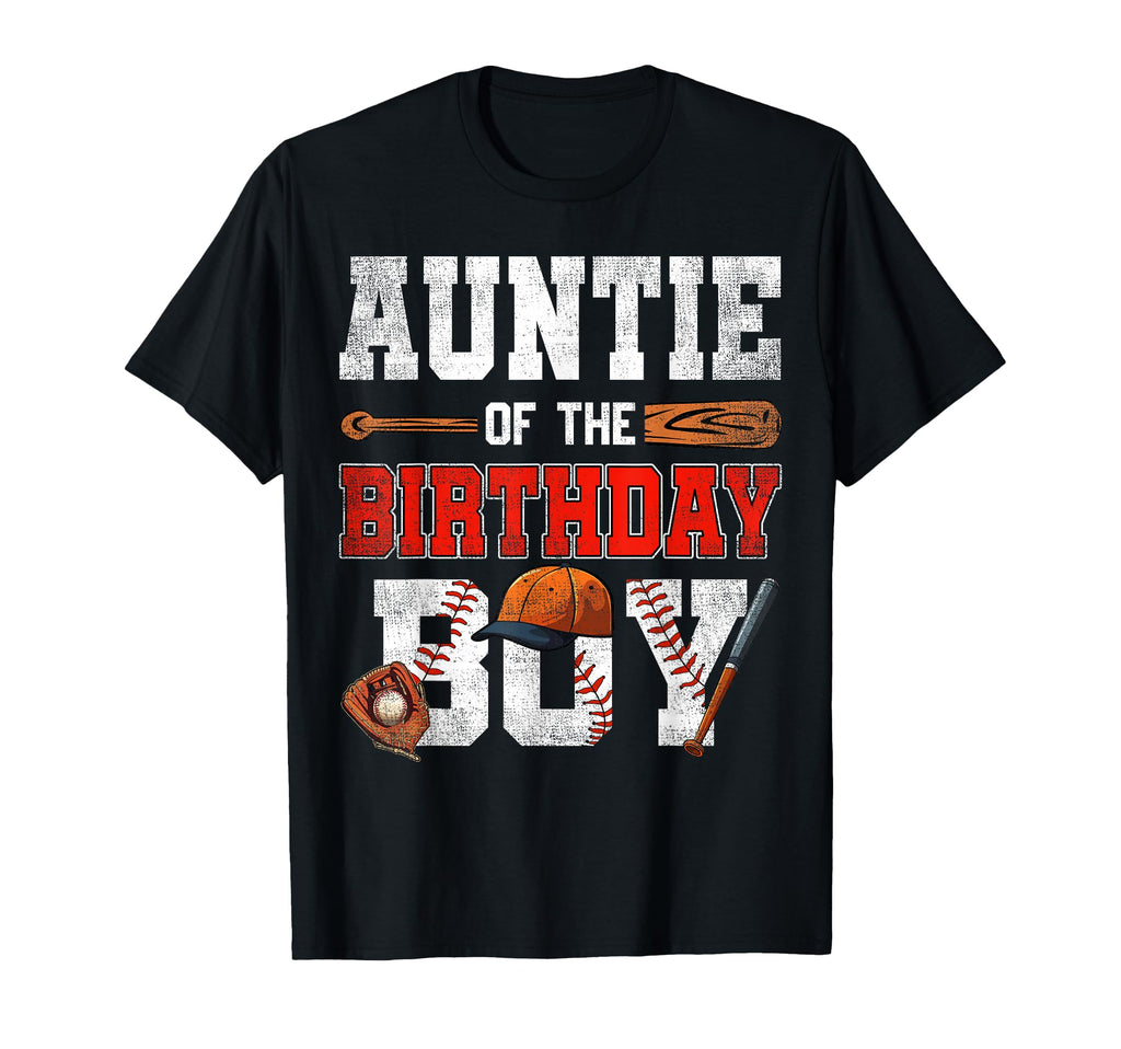 Auntie Birthday Baseball Bday Family T-Shirt - Graphic Print for Adults - T-Shirt, Sweatshirt, Hoodie