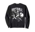 Baseball Dad Fathers Day Sweatshirt - Trendy Graphic Unisex - T-Shirt, Sweatshirt, Hoodie