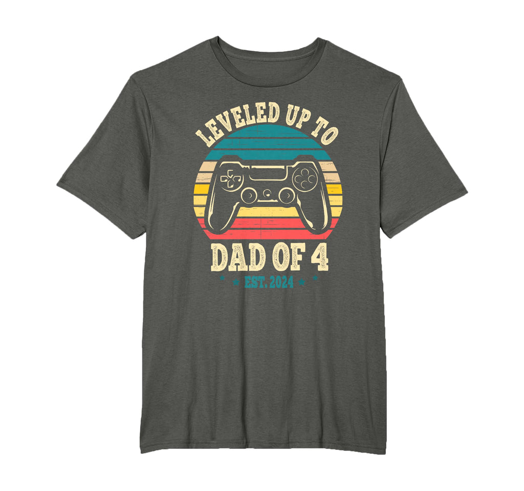 Leveled Up To Dad 4 Promoted To Daddy T-Shirt - Streetwear Style Unisex - T-Shirt, Sweatshirt, Hoodie