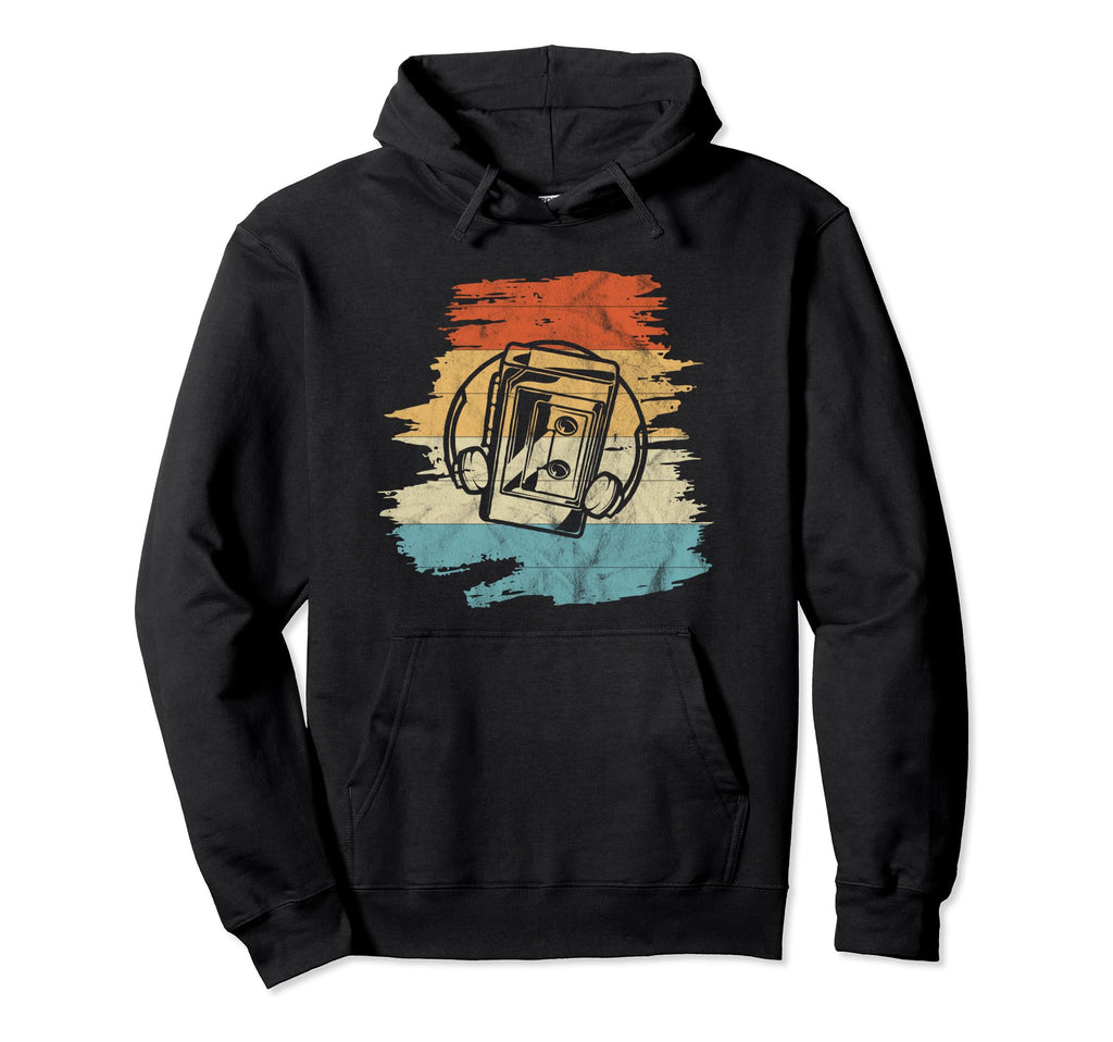 Portable Cassette Tape Player Hoodie - Casual Everyday Wear Unisex - T-Shirt, Sweatshirt, Hoodie