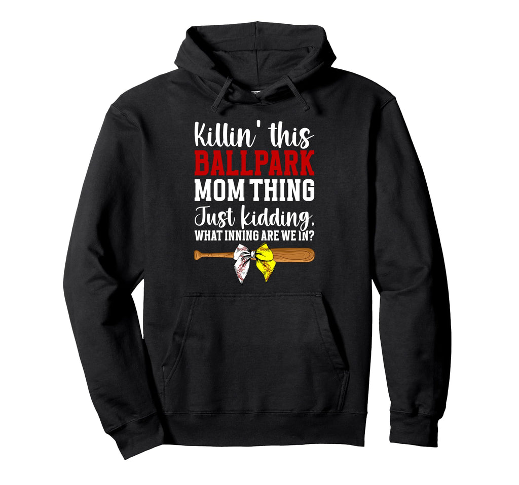 This Ballpark Mom Thing Baseball Softball Hoodie - Trendy Graphic Unisex - T-Shirt, Sweatshirt, Hoodie