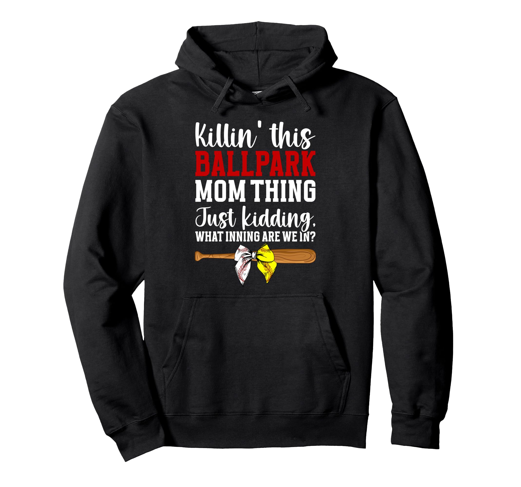 This Ballpark Mom Thing Baseball Softball Hoodie - Trendy Graphic Unisex - T-Shirt, Sweatshirt, Hoodie