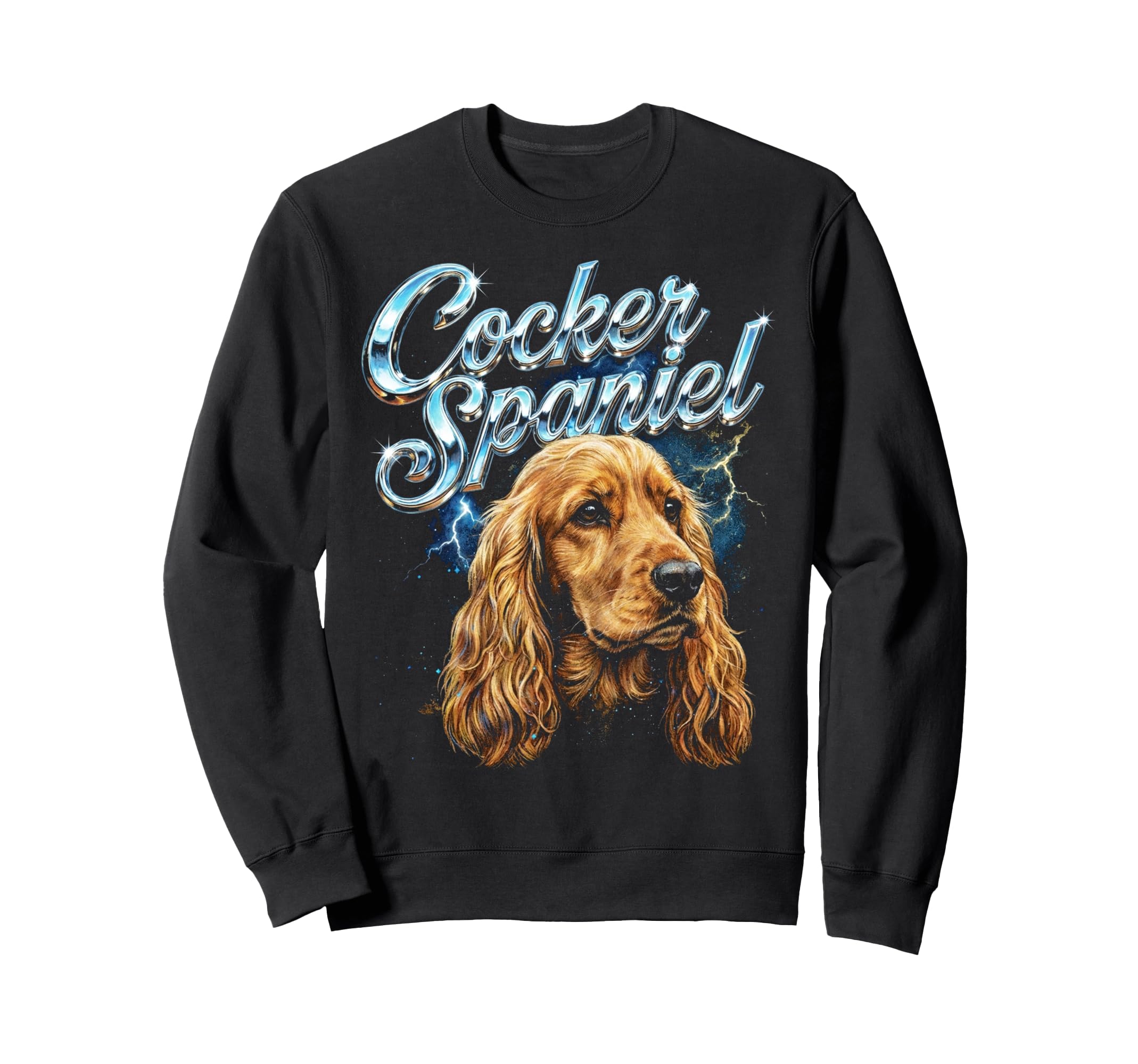 Cocker Spaniel 90S Dog Lover Sweatshirt - Casual Everyday Wear Men Women - T-Shirt, Sweatshirt, Hoodie