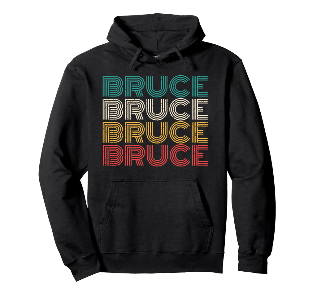 Bruce Distressed Hoodie - Novelty Apparel for Adults - T-Shirt, Sweatshirt, Hoodie