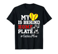 Proud Softball Catcher Mom T-Shirt - Casual Everyday Wear Men Women - T-Shirt, Sweatshirt, Hoodie