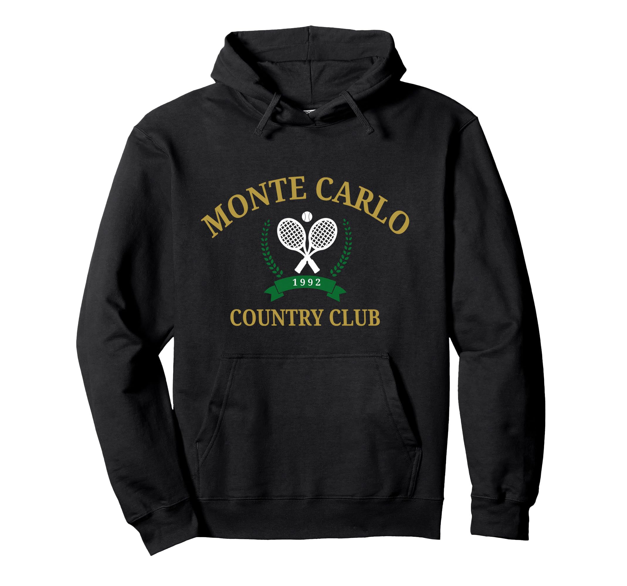 Monte Carlo Country Club Tennis Hoodie - Casual Everyday Wear for Adults - T-Shirt, Sweatshirt, Hoodie
