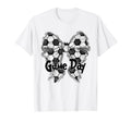 Coquette Bow Soccer Game Day Soccer T-Shirt - Minimalist Print for Adults - T-Shirt, Sweatshirt, Hoodie