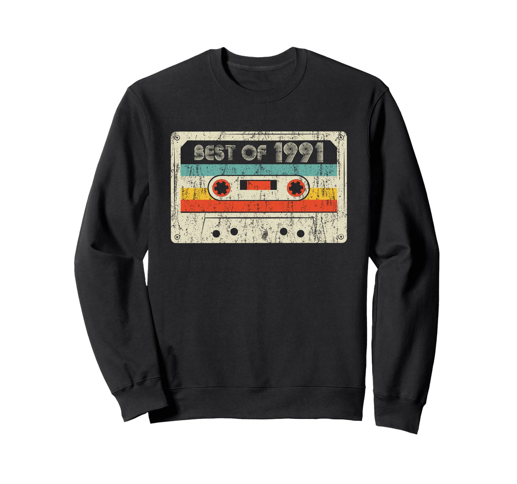 Best 1991 Birthday Yrs 1991 Cassette Sweatshirt - Trendy Graphic Men Women - T-Shirt, Sweatshirt, Hoodie