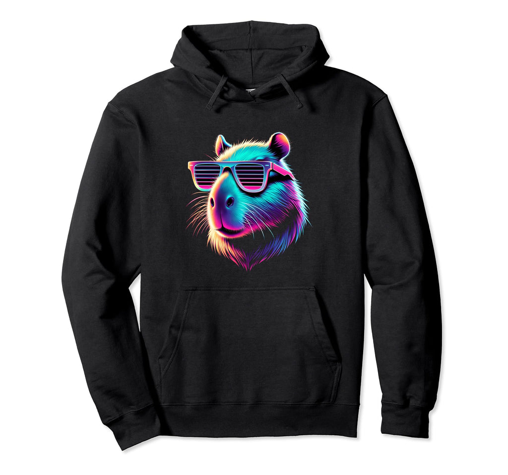 Funny Capybara Vaporwave Aesthetic Hoodie - Streetwear Style Men Women - T-Shirt, Sweatshirt, Hoodie