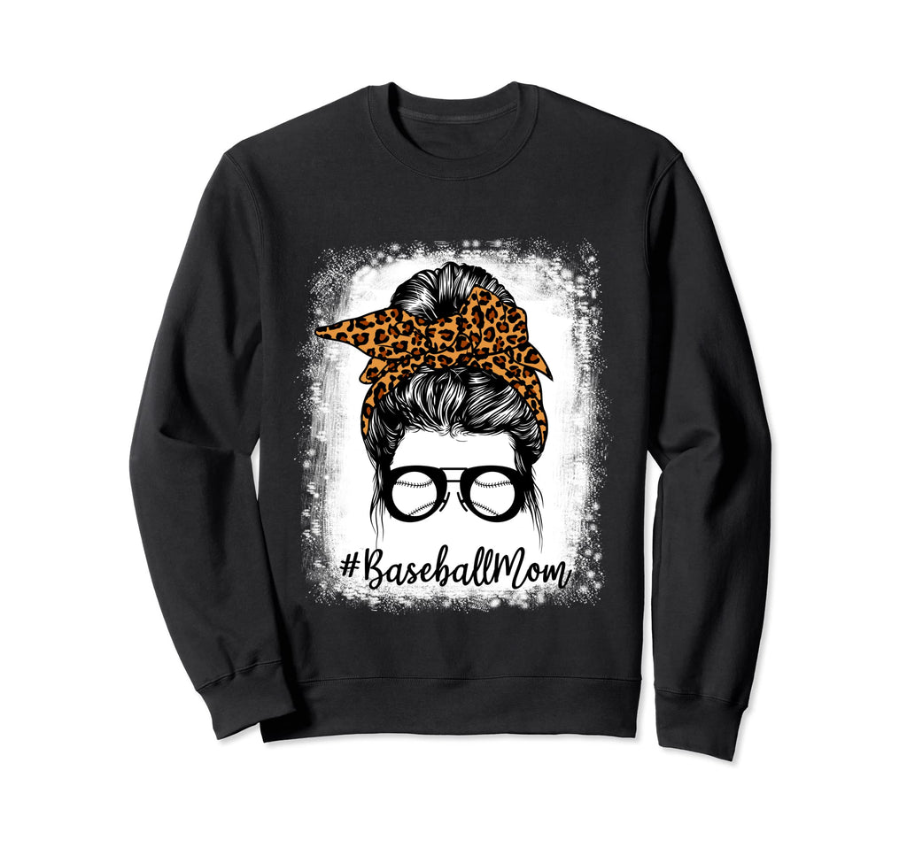 Mothers Day Sports Baseball Mom Sweatshirt - Aesthetic Graphic for Adults - T-Shirt, Sweatshirt, Hoodie