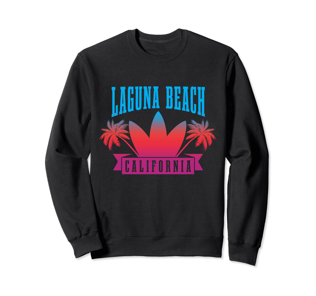 Laguna Beach California Surf Sunset Sweatshirt - Graphic Print Men Women - T-Shirt, Sweatshirt, Hoodie