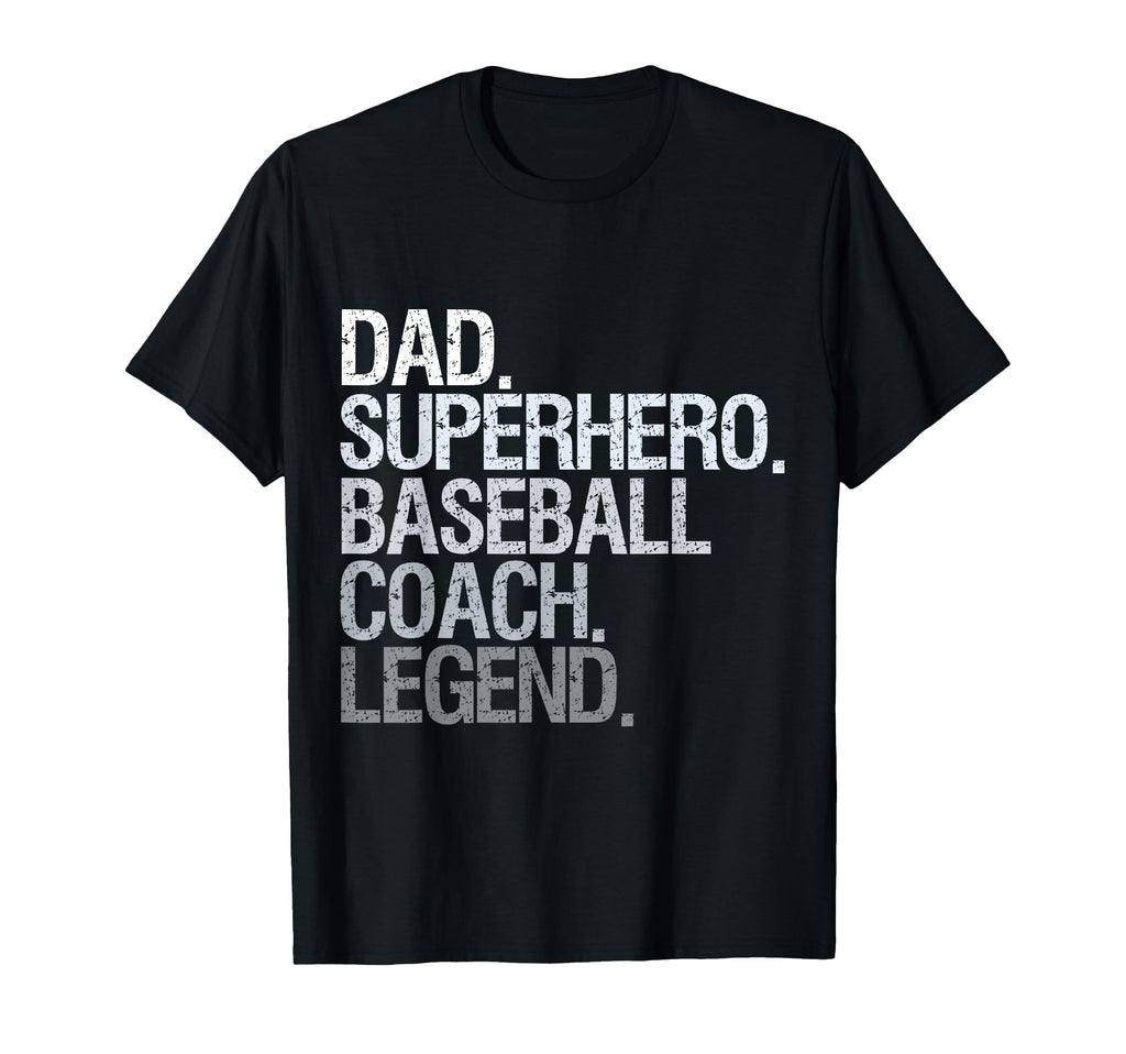 Dad Superhero Baseball Coach Sweatshirt - Casual Everyday Wear for Adults - T-Shirt, Sweatshirt, Hoodie