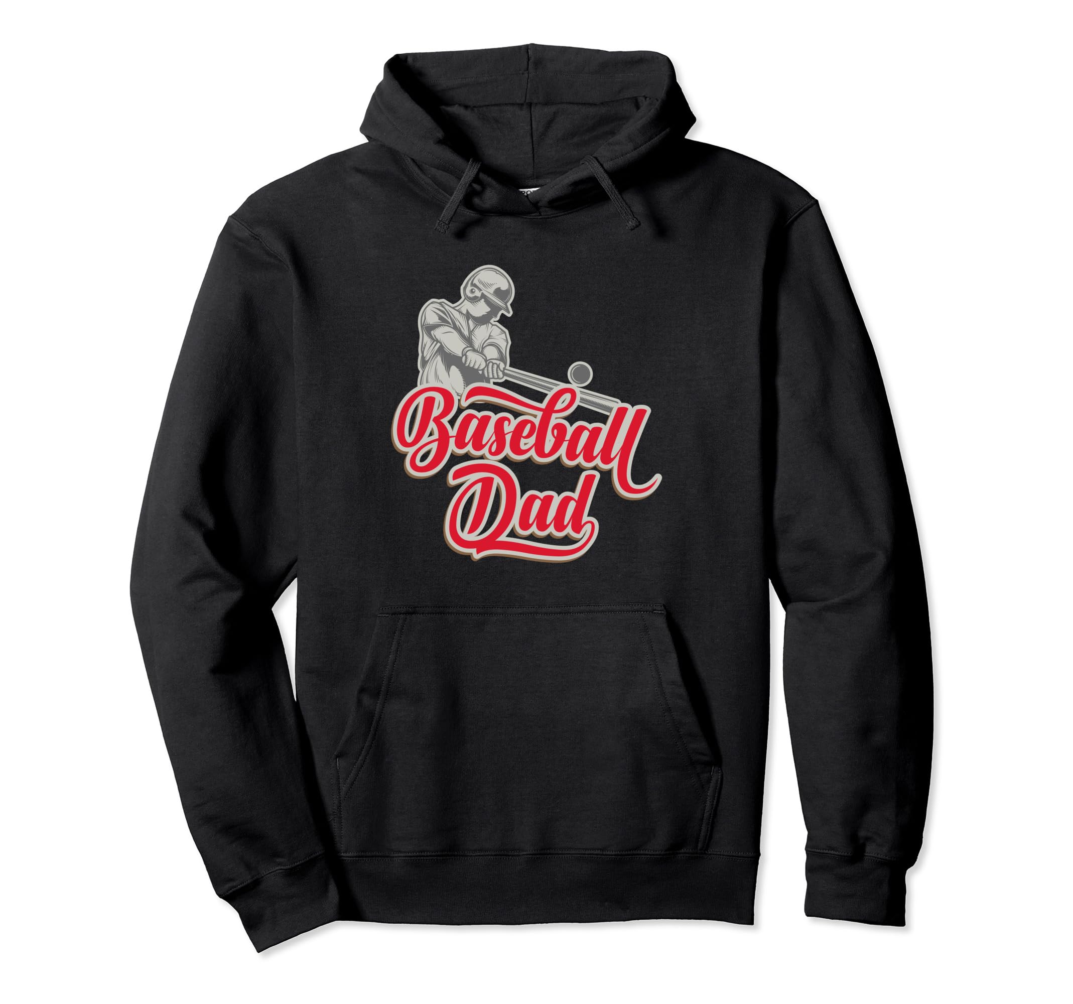 Fathers Days Baseball Dad Gifts Papa Hoodie - Fun Novelty Design Men Women - T-Shirt, Sweatshirt, Hoodie