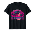 80S Vaporwave Palm Tree Tropical T-Shirt - Aesthetic Graphic for Adults - T-Shirt, Sweatshirt, Hoodie
